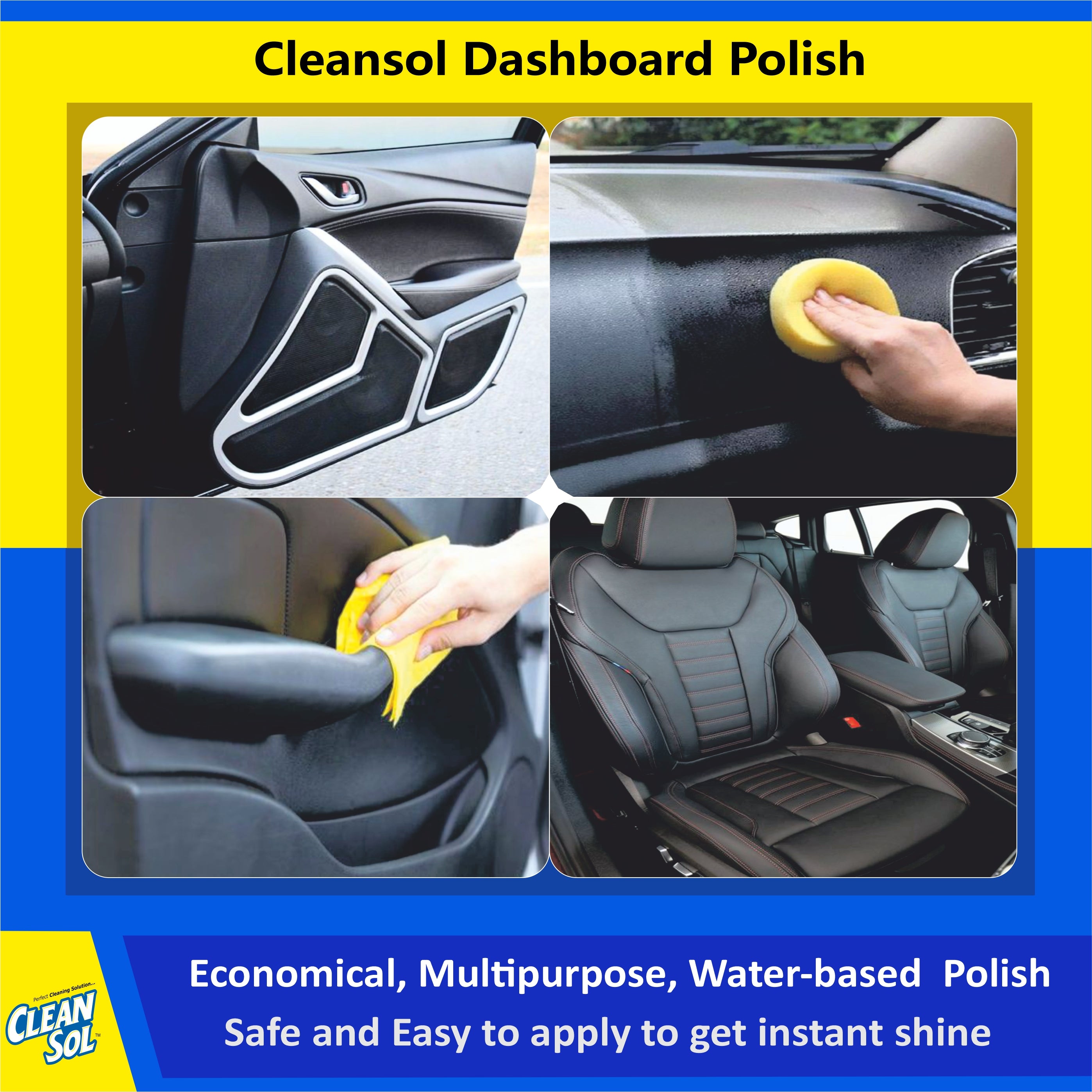 Cleansol Dashboard Polish for Car Interior & Motorbike