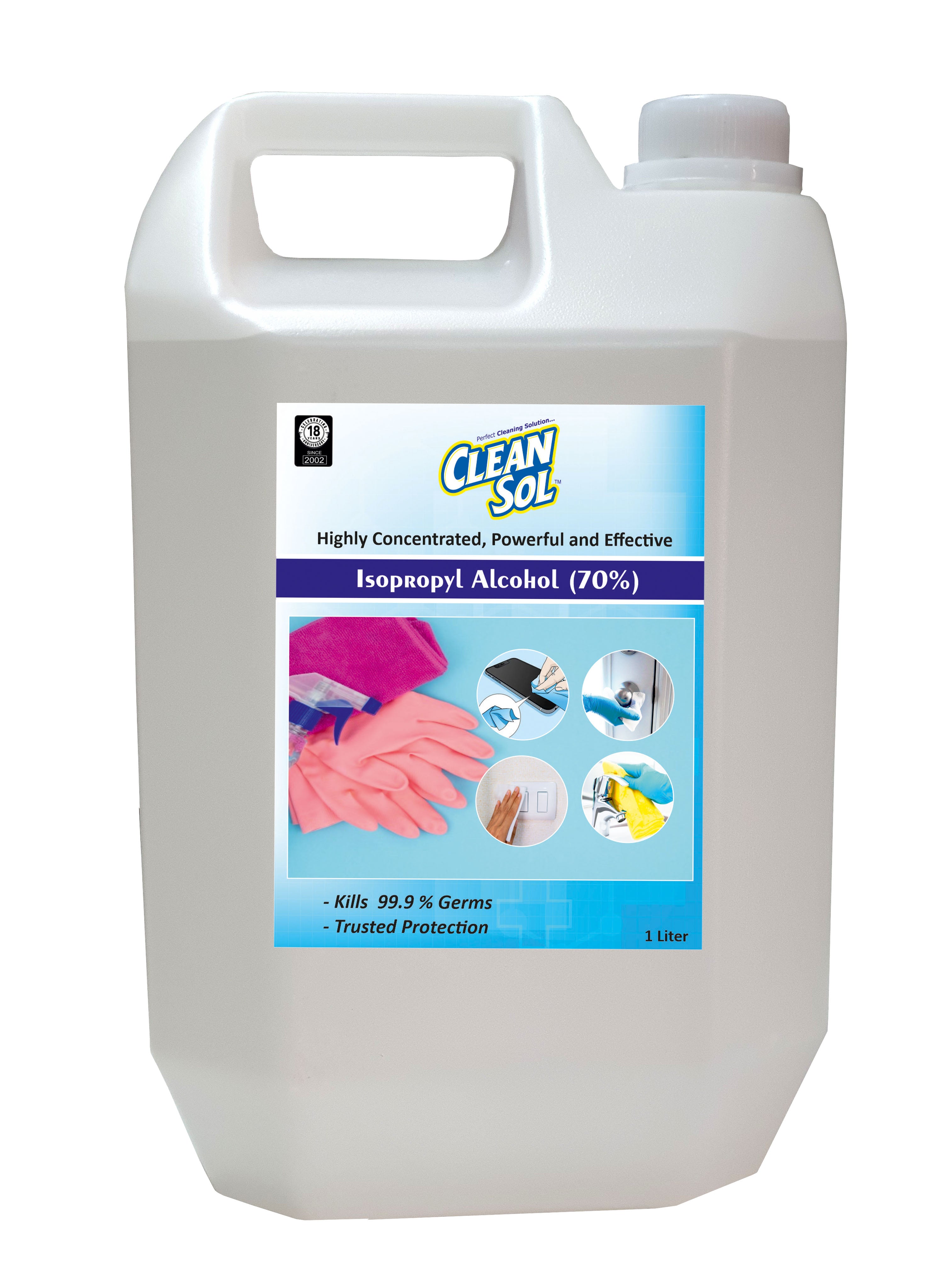 Cleansol Isopropyl Alcohol (70%) (1 Ltr)