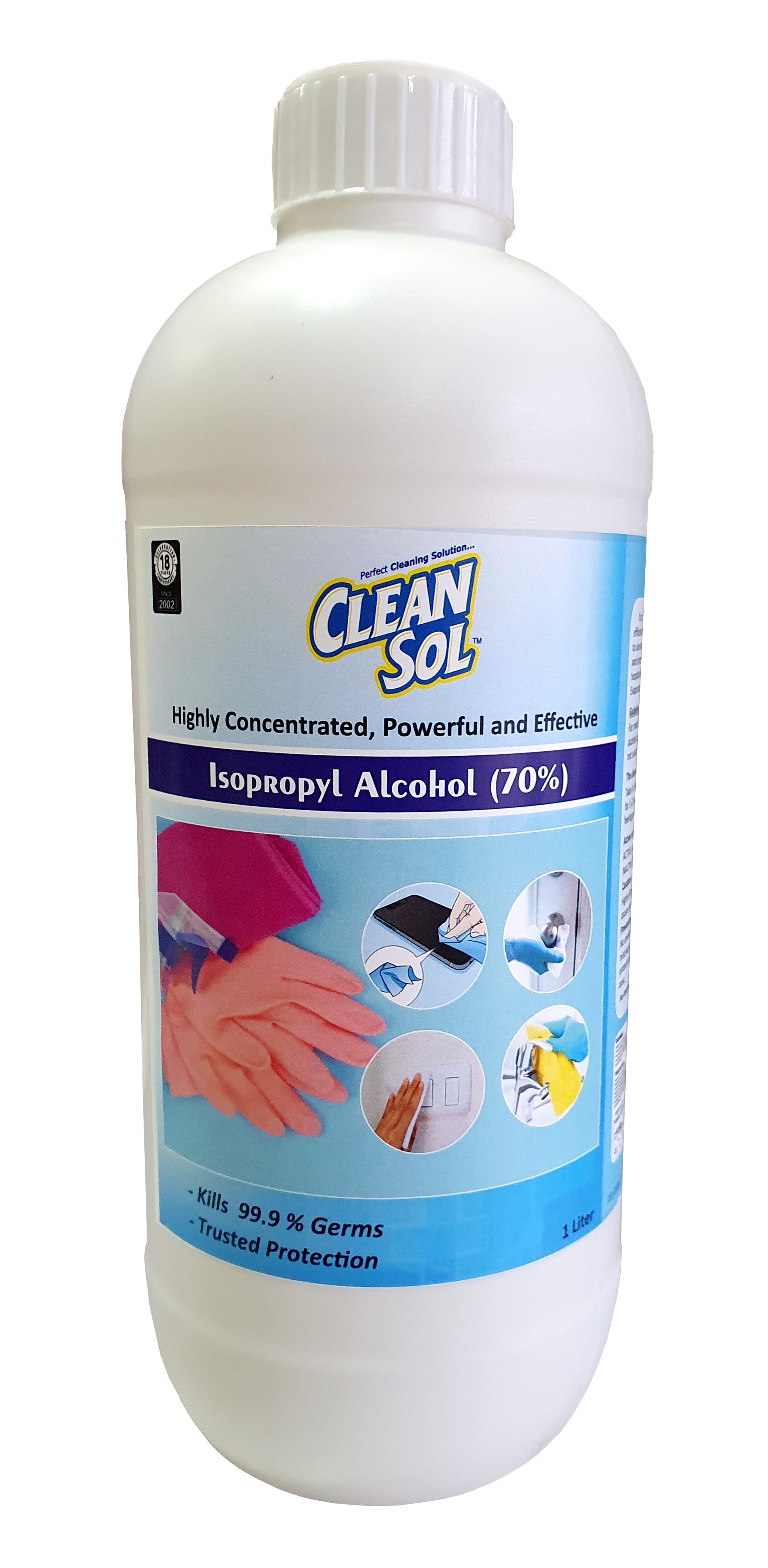 Cleansol Isopropyl Alcohol (70%) (1 Ltr)