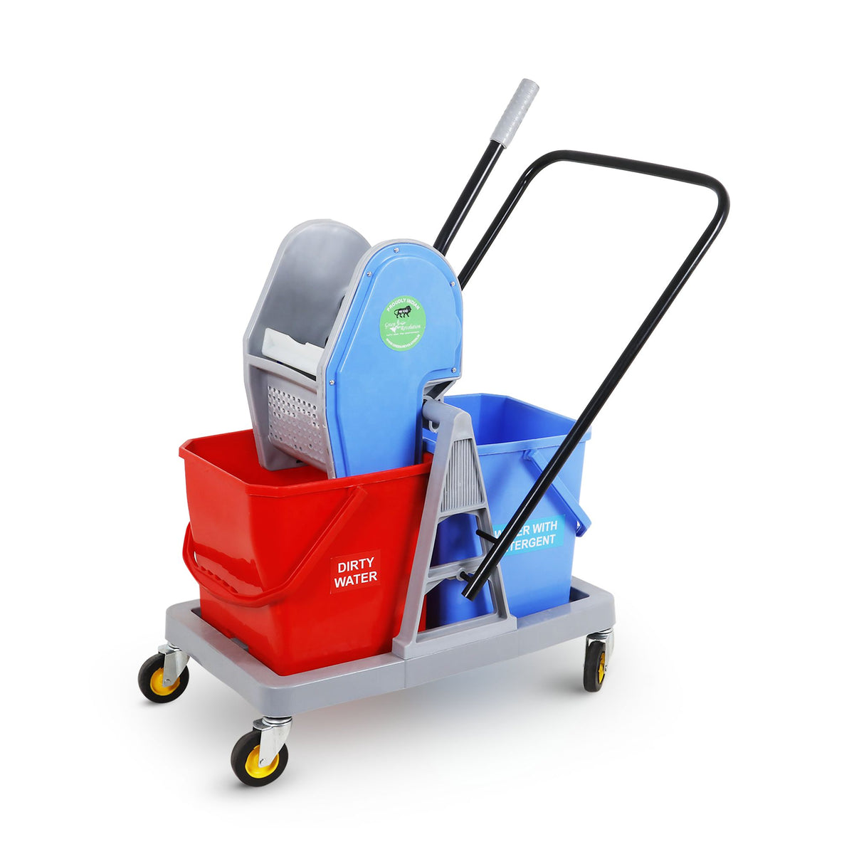 Mop Wringer Trolley (Double Basket)